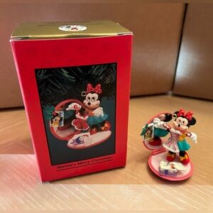 Vintage Disney Enesco Treasury of Christmas ornament - Minnie’s Merry Christmas